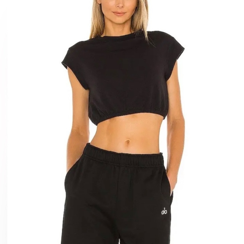 ALO Yoga Dreamy Crop Top Tee